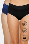 Zivame Anti-Microbial High Rise Full Coverage Tummy Tucker Hipster Panty (Pack of 2) - Multicolor — thumbnail 1